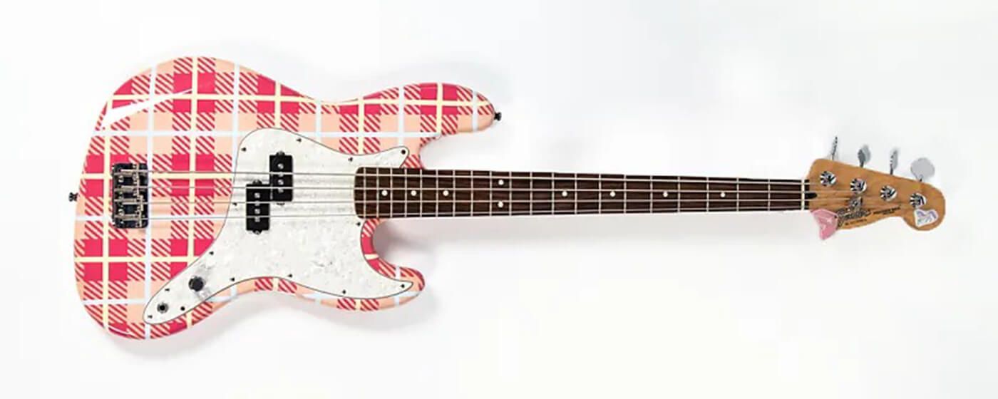 Mark Hoppus Fender P-Bass格子景观