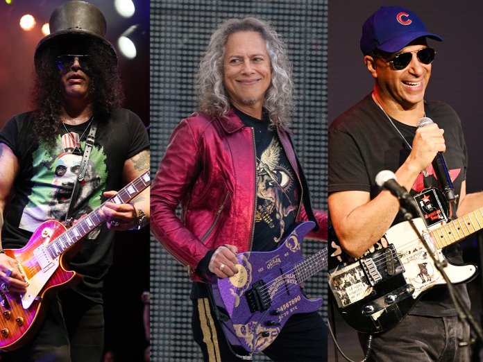 Slash, Kirk Hammett和Tom Morello