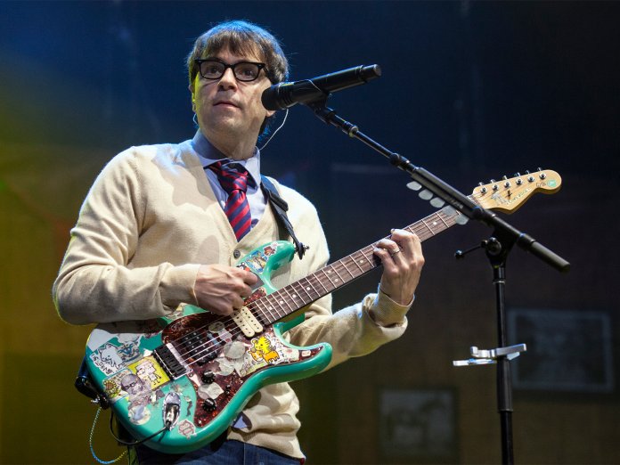 Rivers Cuomo onstage