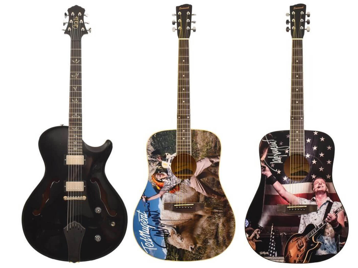 一些TED Nugent的吉他拍卖