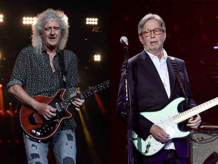 Brian May和Eric Clapton