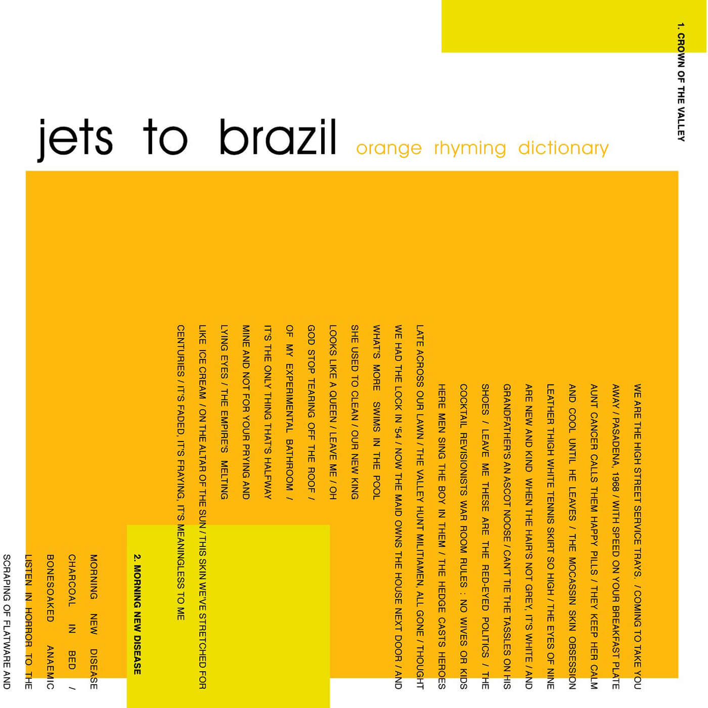喷气机去巴西- Orange Rhyming Dictionary