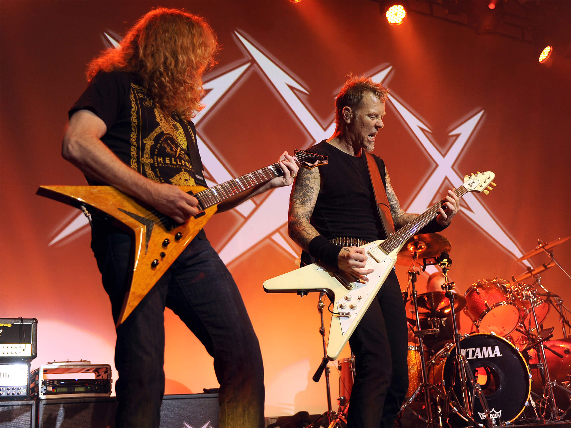 戴夫Mustaine和詹姆斯·Hetfield